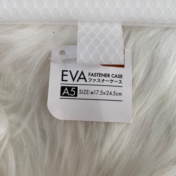 Eva Flat Fastener Case with Zipper/Flat Storage Pouch/Zipper Case. White. - Picture 4 of 5